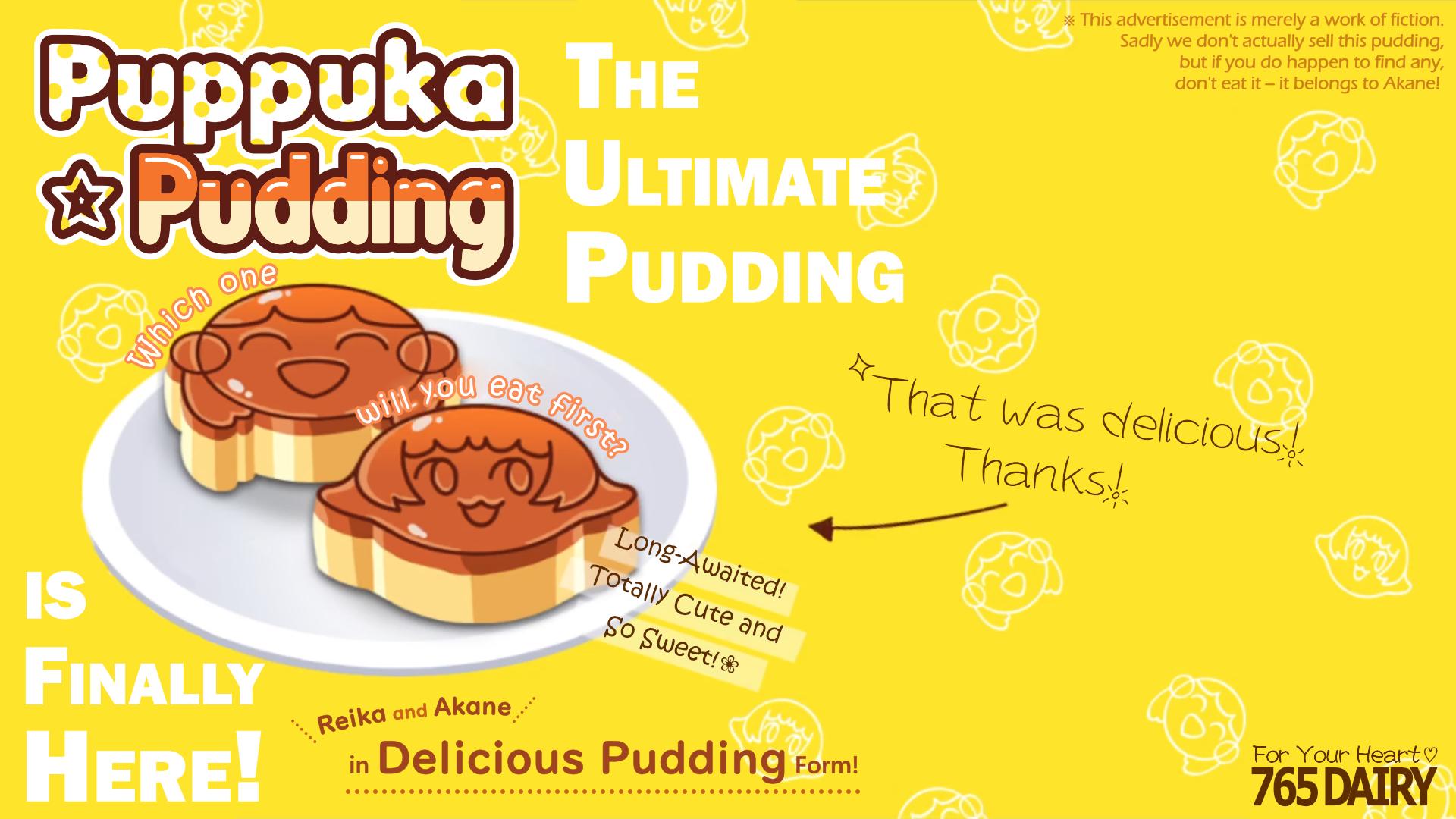 Puppuka Pudding - The ultimate pudding, shaped like Reika and Akane Puppuka Pudding - The ultimate pudding, shaped like Reika and Akane