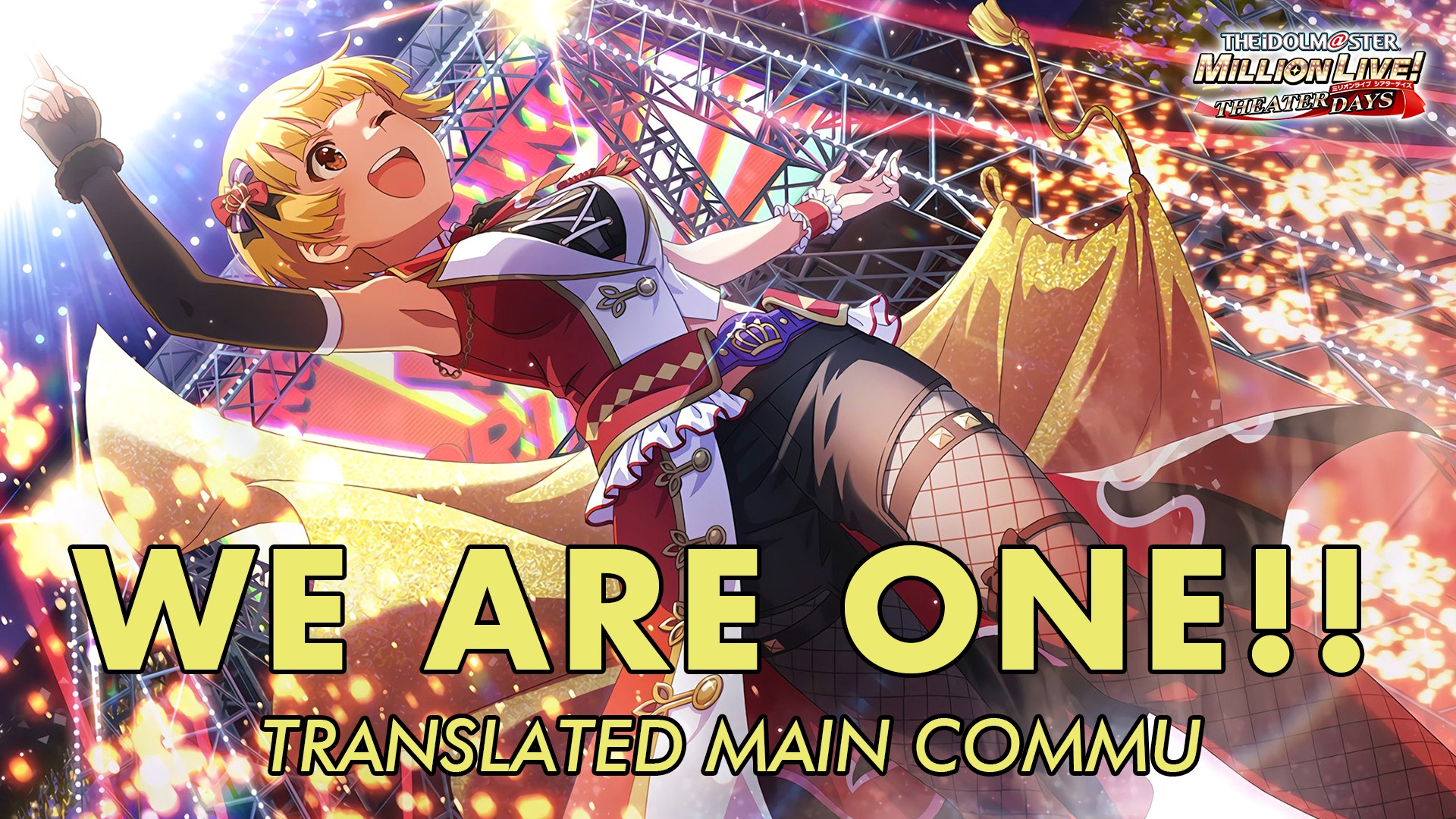 WE ARE ONE!! Translated Main Commu